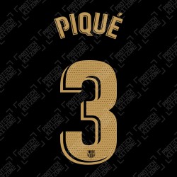 Piqué 3 (OFFICIAL FC BARCELONA 2020/21 LA LIGA AWAY NAME AND NUMBERING - PLAYER VERSION)